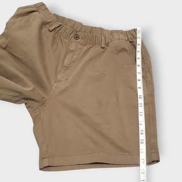 Bear Bottom Mens Stretch Cotton Shorts Brown Sz XL 7" Preppy Casual Minimalist - Picture 10 of 10